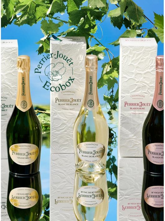 Perrier-jouët Set 6 gläser 18 cl & 6 Giftbox Blanc de Blancs/Rosé/Brut - 6 x 75 cl