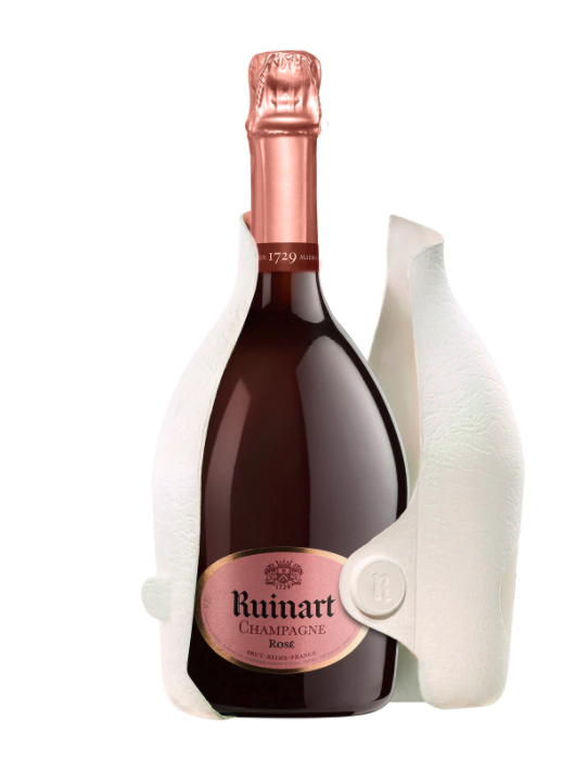 Ruinart Set 2 Neutrale Glasër 41 cl & Rosé second skin - 75 cl