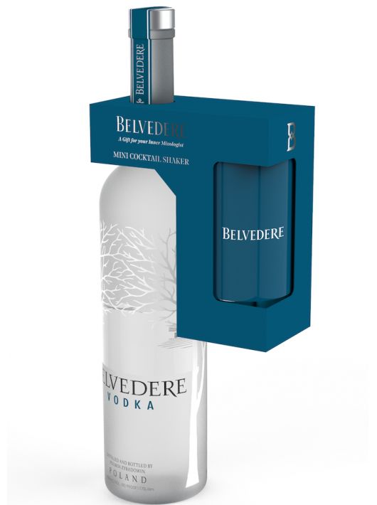 Belvedere Vodka Pure & Mini Shaker - 40% - 70 CL