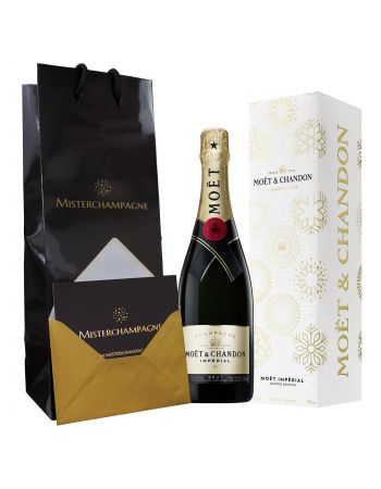 Moët & Chandon 6 Impérial Brut Limited Edition Giftbox + 6 giftcards + 6 giftbags - 6 x 75 cl