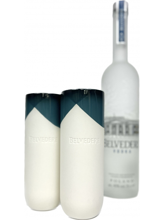 Belvedere Vodka 2 verres Natural Signature