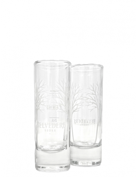 Belvedere Vodka 2 Mini Shot Glasses