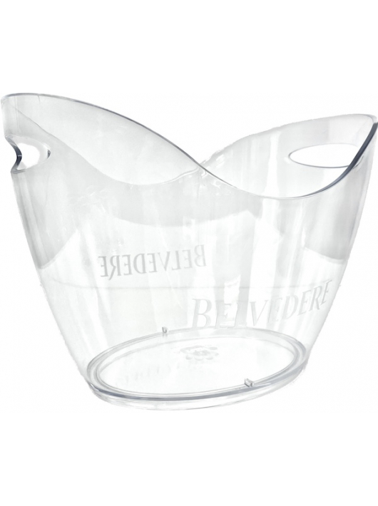 Belvedere Vodka Set 1 Ice Bucket Medium & 2 bottles Pure - 40% - 2 x 70 CL