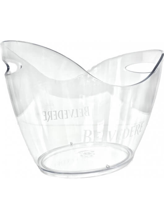 Belvedere Vodka Set 1 Ice Bucket Medium & 2 bouteilles Pure - 40% - 2 x 70 CL