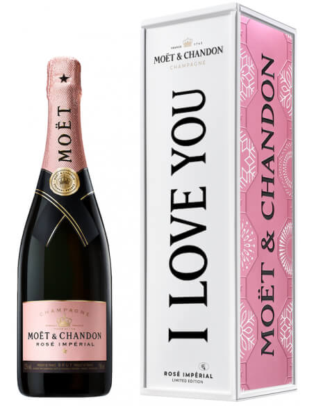 Moët & Chandon Rosé Impérial Giftbox Métal Personnalisable - 75 CL