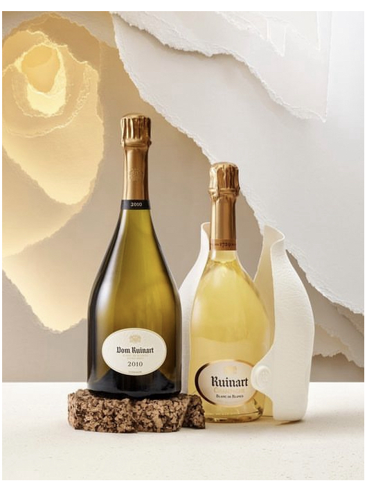 Ruinart Set "Blanc de blancs" Dom ruinart 2010 Naked & Second Skin- 2 x 75 cl