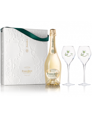 Perrier-jouët Giftbox Blanc de blancs & 2 glasses - 75 cl