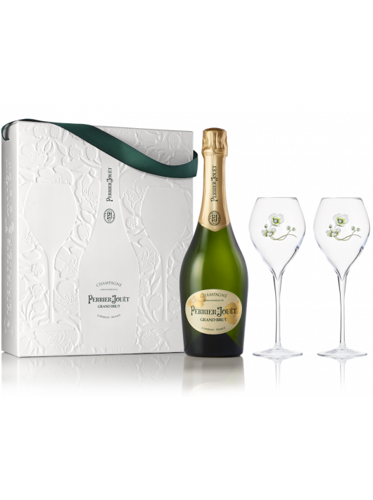 Perrier-jouët Giftbox GRAND BRUT & 2 glasses - 75 cl