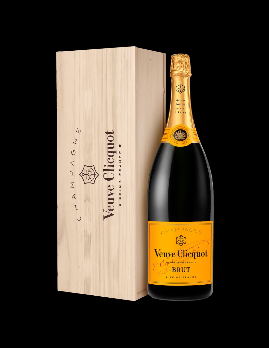 Veuve Clicquot Brut Yellow Label Champagne with Fridge Box – Grand Wine  Cellar