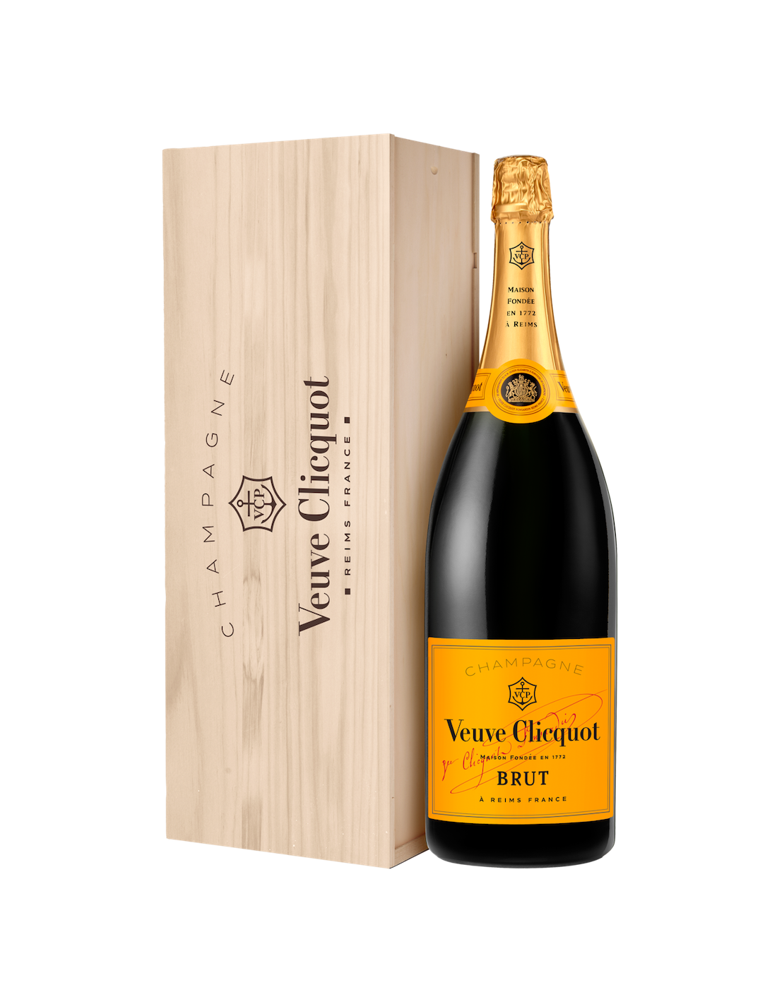 Veuve Clicquot Brut Yellow Label Champagne with Fridge Box – Grand Wine  Cellar