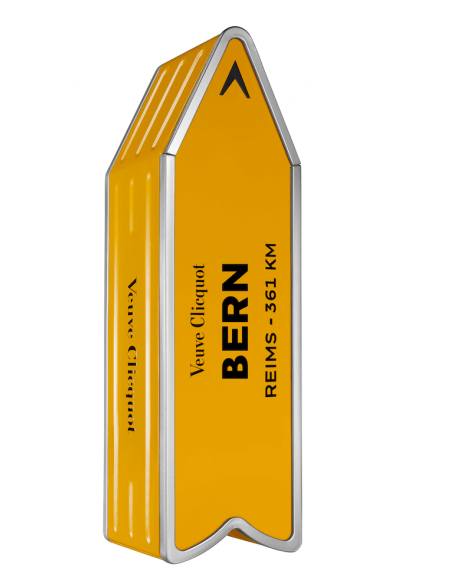 Veuve Clicquot ARROW "BERN" Metal GIFTBOX Brut Carte Jaune - 75 cl