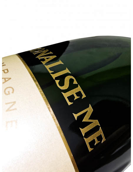 Misterchampagne.ch Personalize your bottle with 15 gold letters