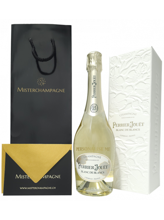 Perrier-jouët Blanc de blancs personnalisé - Giftbox 75 cl