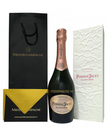 Perrier-jouët Blason Rosé Personalisierte - Giftbox 75 cl