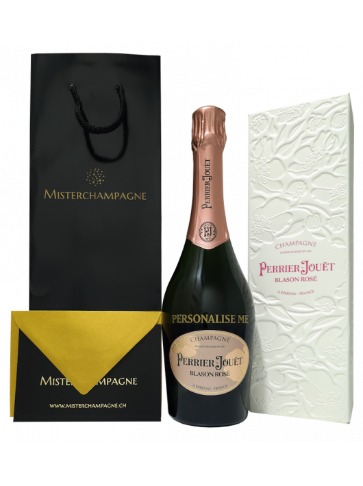 Perrier-jouët Blason Rosé Personalisierte - Giftbox 75 cl