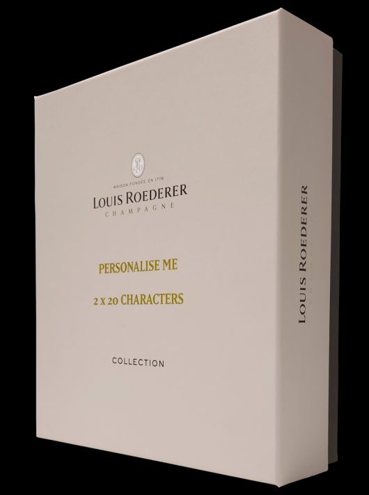 Louis Roederer Luxury Giftbox Personnalisable Collection 243 Brut & 2 verres - 75 cl