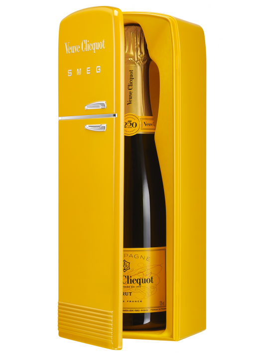 Veuve Clicquot Métal Giftbox SMEG Yellow card brut - 75 cl