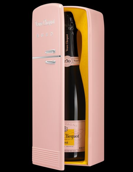 Veuve Clicquot Metal Giftbox SMEG Brut rosé - 75 cl