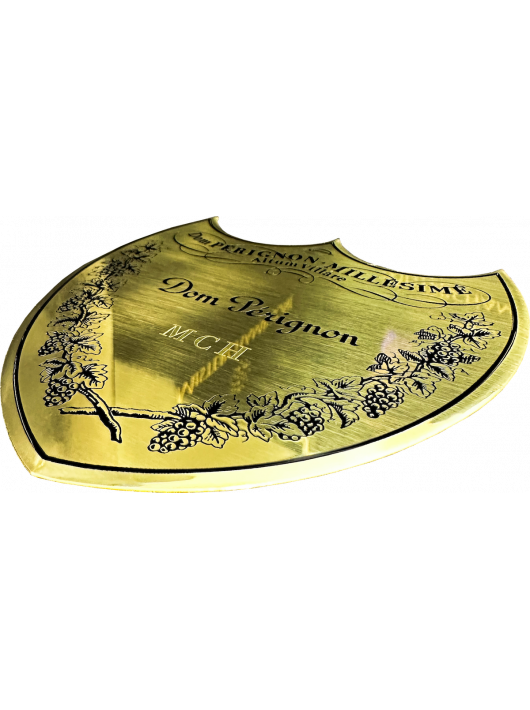 Dom Pérignon Personalized metal shield for box - 3 letters maximum