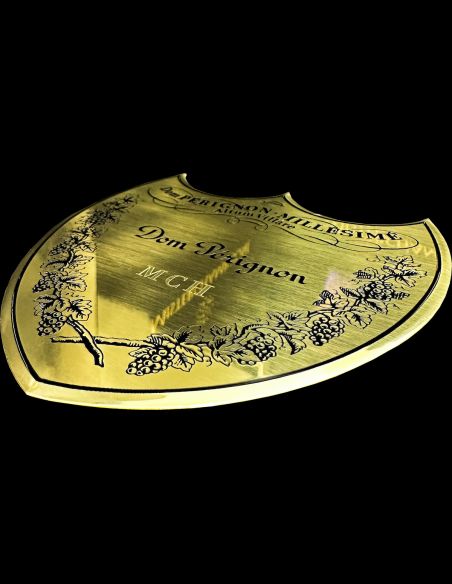 Dom Pérignon Individuelles Metallschild für Schatulle - maximal 3 Buchstaben