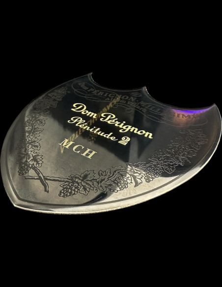 Dom Pérignon Bouclier en métal personnalisé pour coffret P2 - 3 lettres maximum