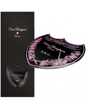 Dom Pérignon Bouclier en métal personnalisé pour coffret Rosé - 3 lettres maximum 2