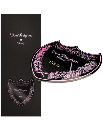 Dom Pérignon Personalized metal shield for Rosé Giftbox - 3 letters maximum 2