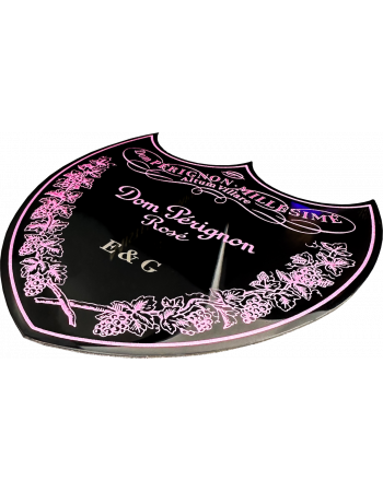 Dom Pérignon Personalized metal shield for Rosé Giftbox - 3 letters maximum
