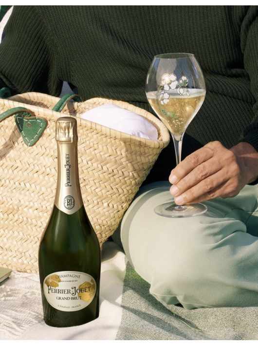 Perrier-jouët SET 6 Glasses 28.5 & 6 GRAND BRUT Eco BOX - 6 x 75 cl