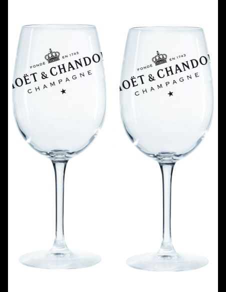 Moët & Chandon 2 large Moët & Chandon glasses