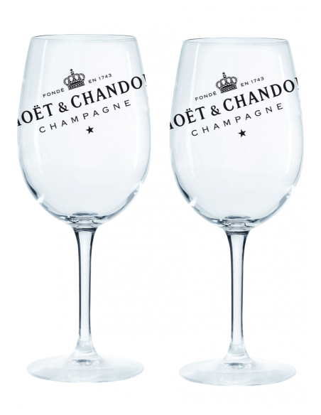 Moët & Chandon 2 large Moët & Chandon glasses