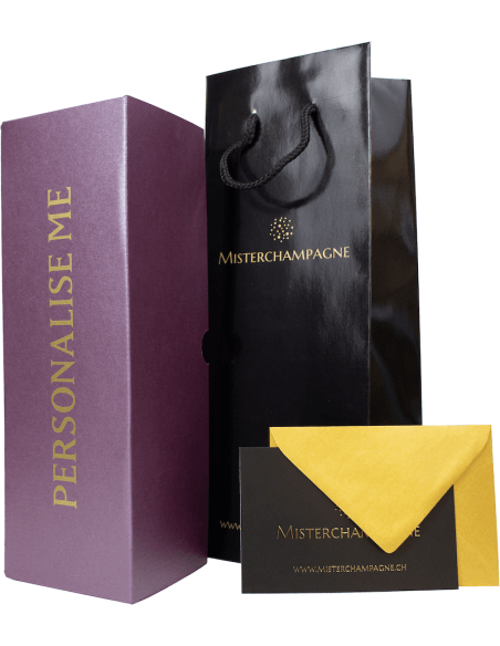 Misterchampagne.ch Coffret carton personnalisé 20 lettres GOLD - 75 cl