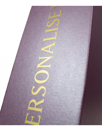 Misterchampagne.ch Giftbox RUBY cardboard, 20 letters GOLD Personalised - 75 cl 2