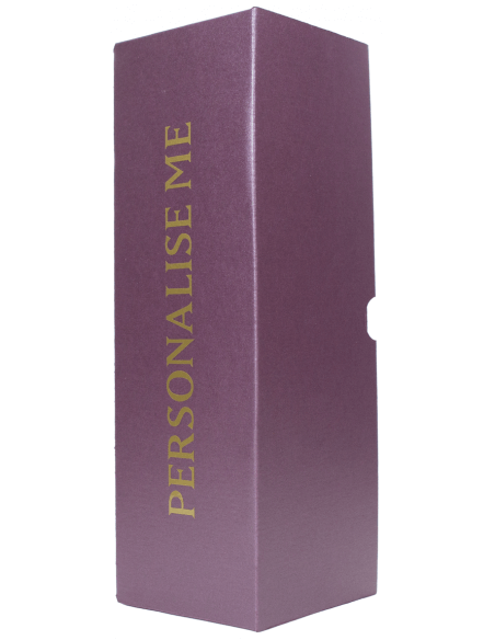 Misterchampagne.ch Giftbox RUBY cardboard, 20 letters GOLD Personalised - 75 cl