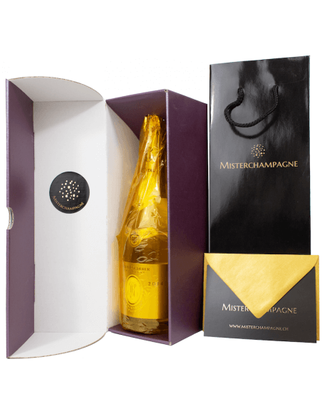 Misterchampagne.ch Giftbox RUBY Karton, 20 Buchstaben GOLD Personalisiert - 75 cl