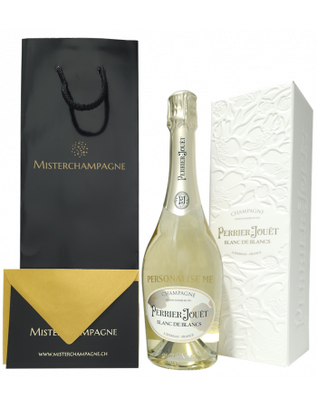 Perrier-jouët Personalisierte Magnum Blanc de blancs - Giftbox 150 cl