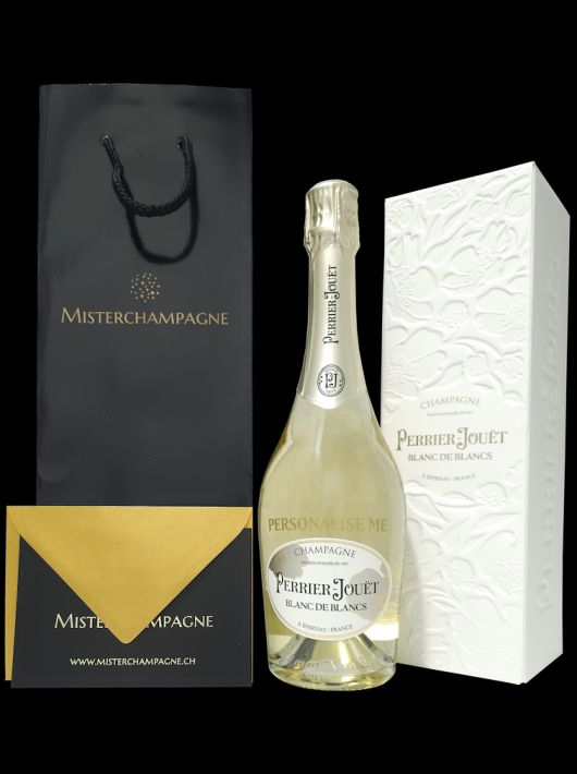 Perrier-jouët Magnum personnalisé Blanc de blancs - Giftbox 150 cl