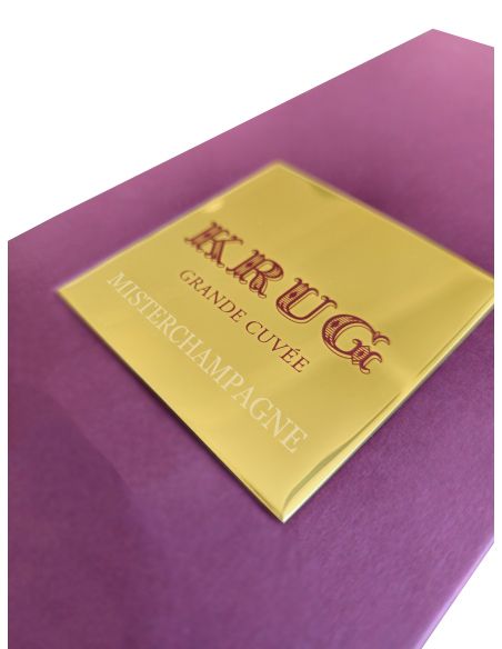 Krug Customised metal plaque for boxes - up to 15 characters