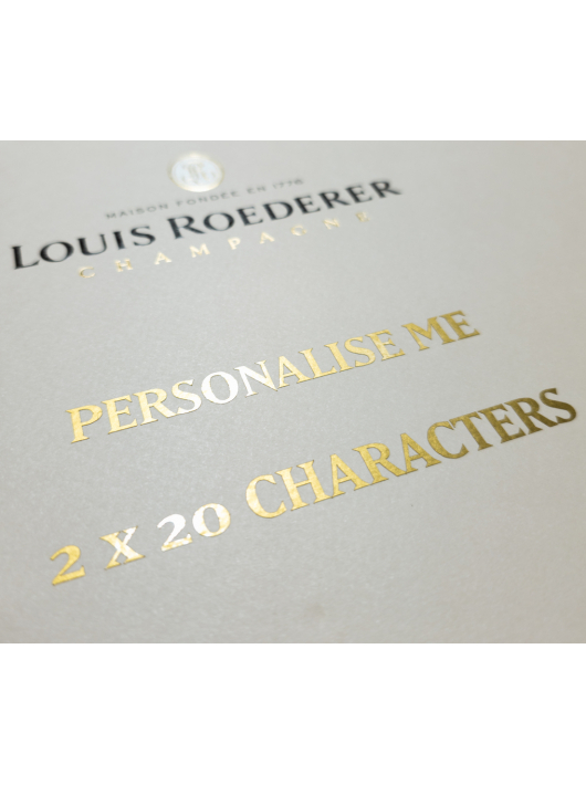 Louis Roederer Personalisierte Luxury Giftbox Collection 244 Brut & 2 glasses - 75 cl