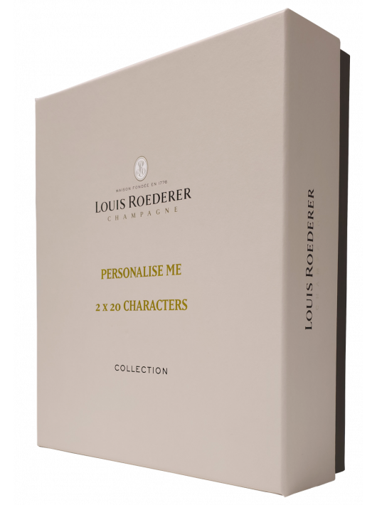 Louis Roederer Customisable Luxury Giftbox Collection 244 Brut & 2 glasses - 75 cl