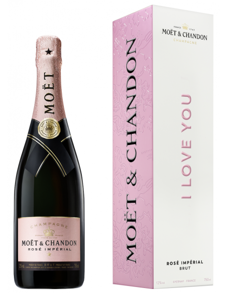 Moët & Chandon Rosé Impérial "I LOVE YOU" Giftbox - 75 CL