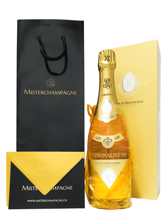 Cristal Louis Roederer Personalisierte Vintage 2015 - Giftbox 75 cl