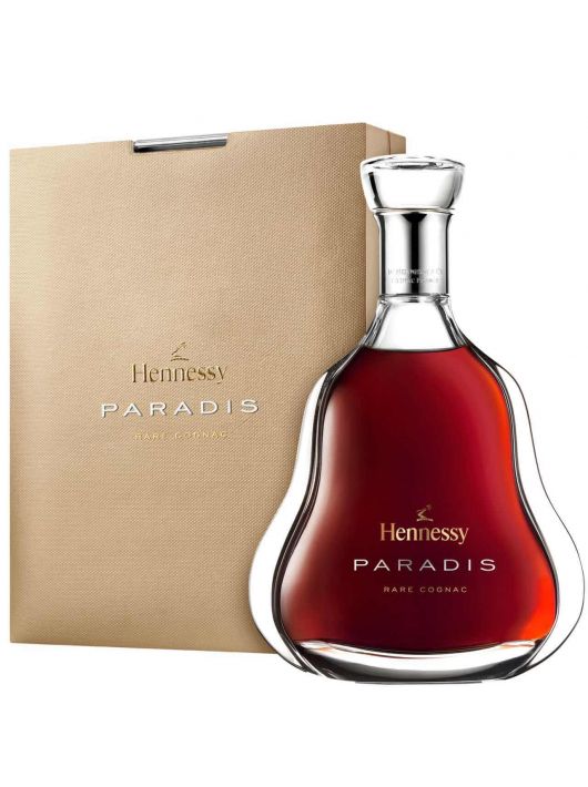Cognac Hennessy PARADIS WITH ENGRAVING ON GLASS 45 LETTERS MAX - 43% - 70 CL