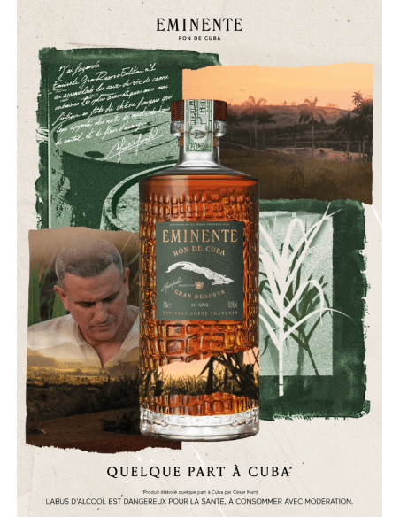 RUM EMINENTE DE CUBA GRAN RESERVA 10 YEARS - 43.5% - 70 CL