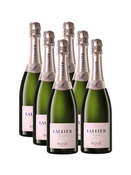 LALLIER CHAMPAGNE Rosé - 6 X 75cl