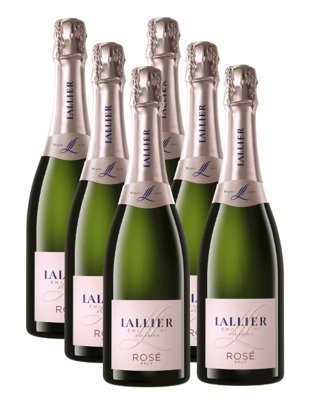 LALLIER CHAMPAGNE Rosé - 6 X 75cl