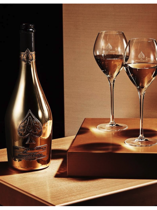 ARMAND DE BRIGNAC Set 2 verres 28.5 cl & Giftbox Ace of Spades Brut Gold - 75 cl