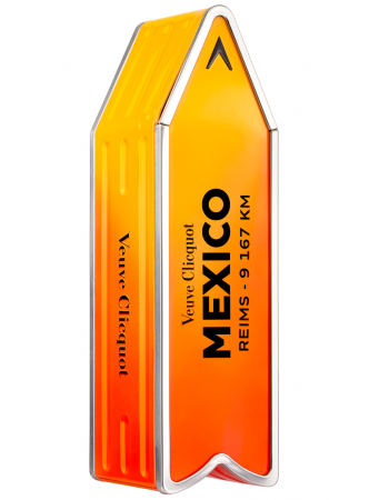 Veuve Clicquot Métal Giftbox Personnalisé "ARROW ORANGE" Brut Carte Jaune - 75 cl 2