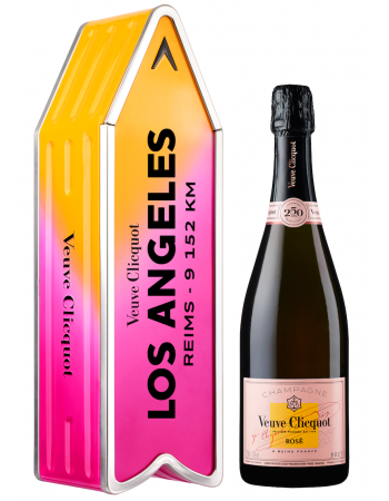 Veuve Clicquot Personalisierte Metal Geschenkbox "ARROW PINK" Rosé Champagne - 75 cl 2