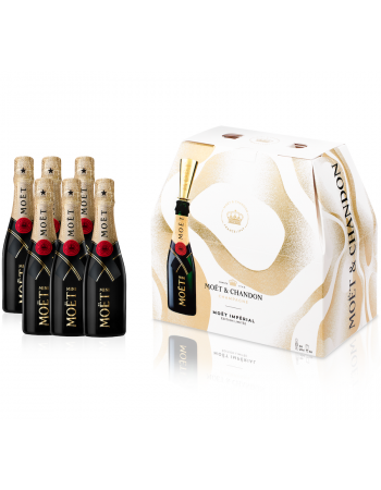 Moët & Chandon Giftbox 6 Mini Flûtes & 6 Mini Moët - 6 x 20 CL